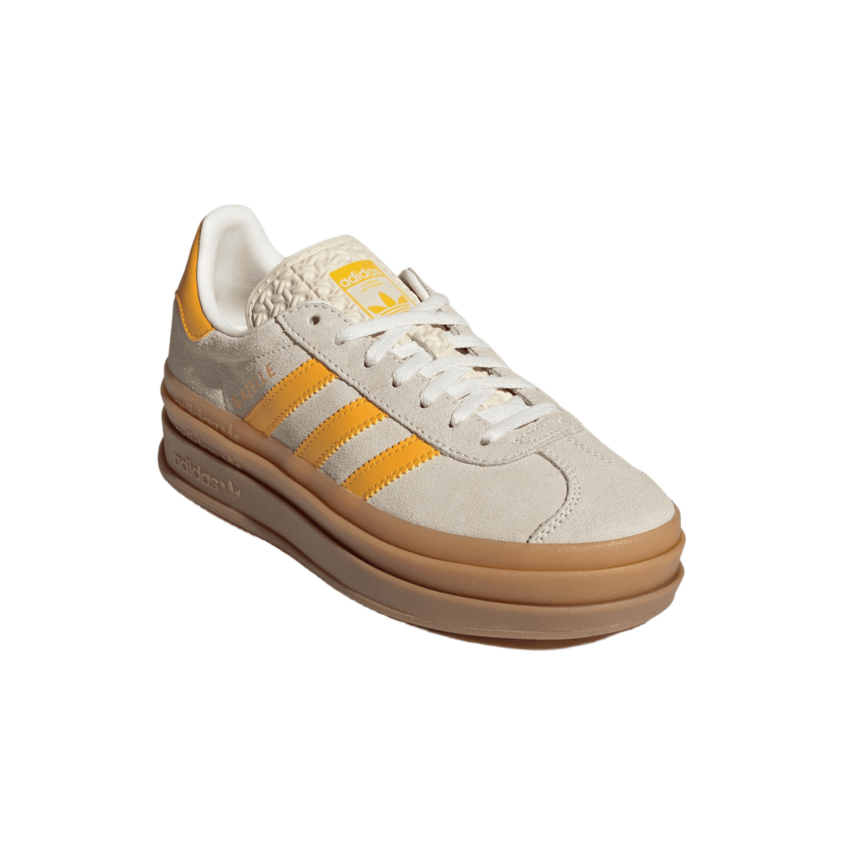 adidas Gazelle Bold Wonder White Crew Yellow (GS)