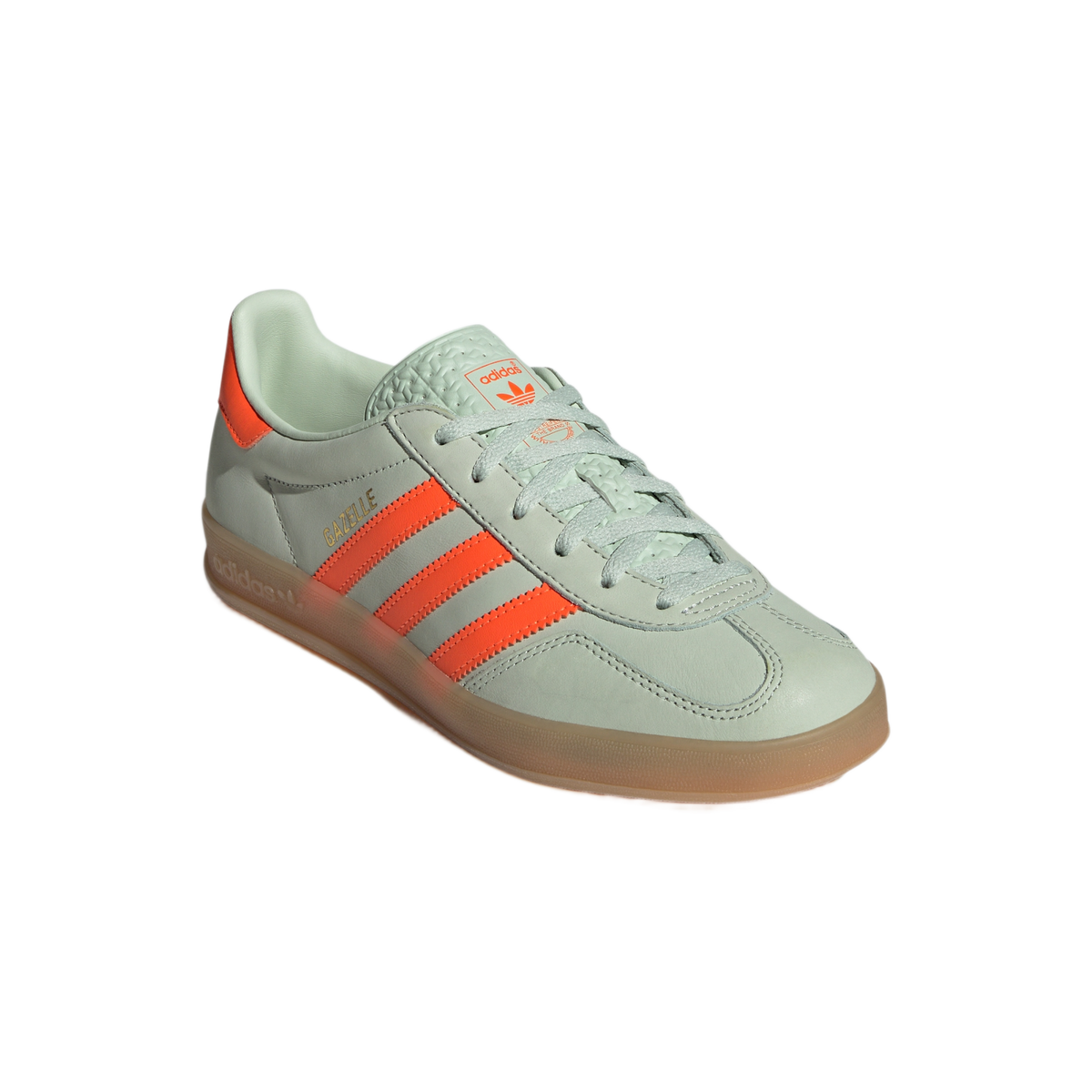 adidas Gazelle Indoor Linen Green Solar Orange (Women's)