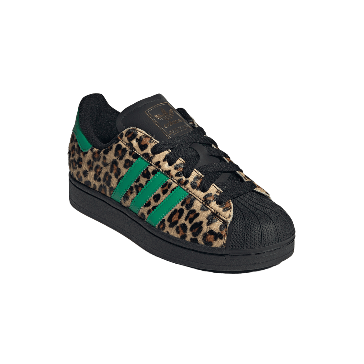 adidas Superstar Black Green Leopard (Women's)