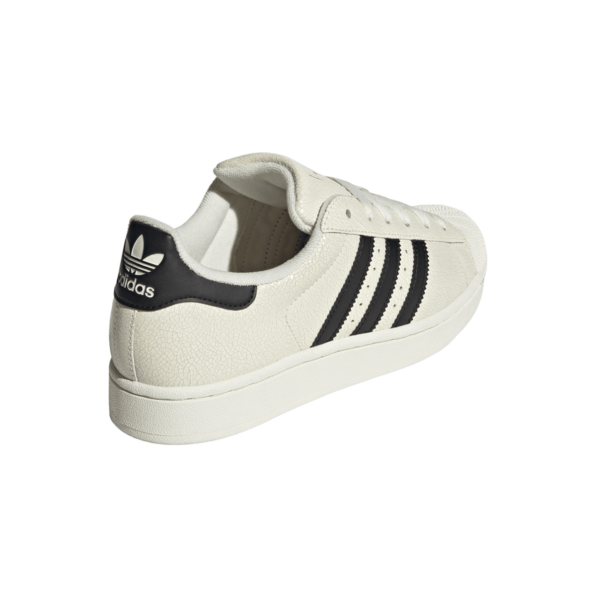 adidas Superstar II Off White Black Cracked Leather (Women's)