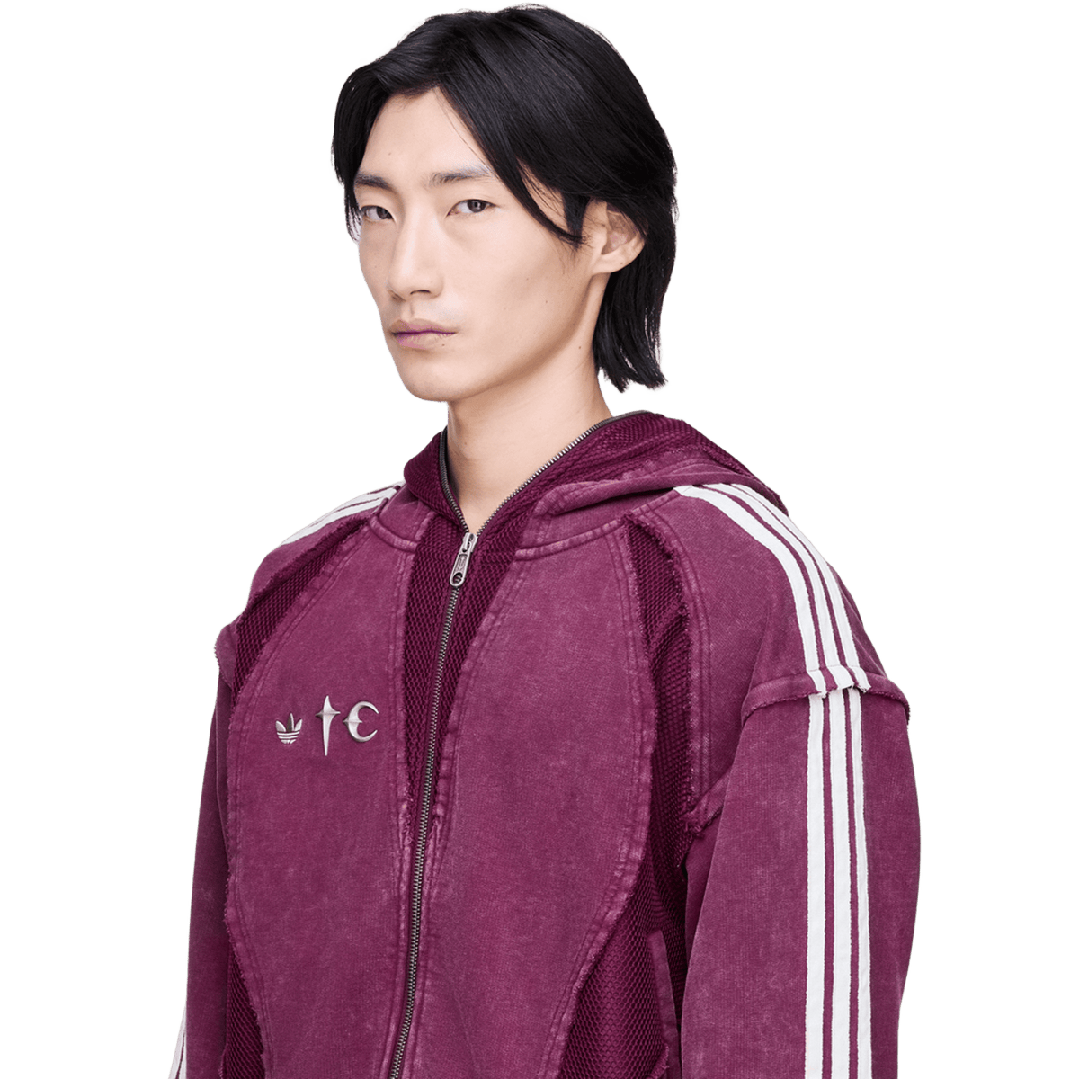adidas x Thug Club Teamgeist Hooded Zip Up (Asia Sizing) Maroon