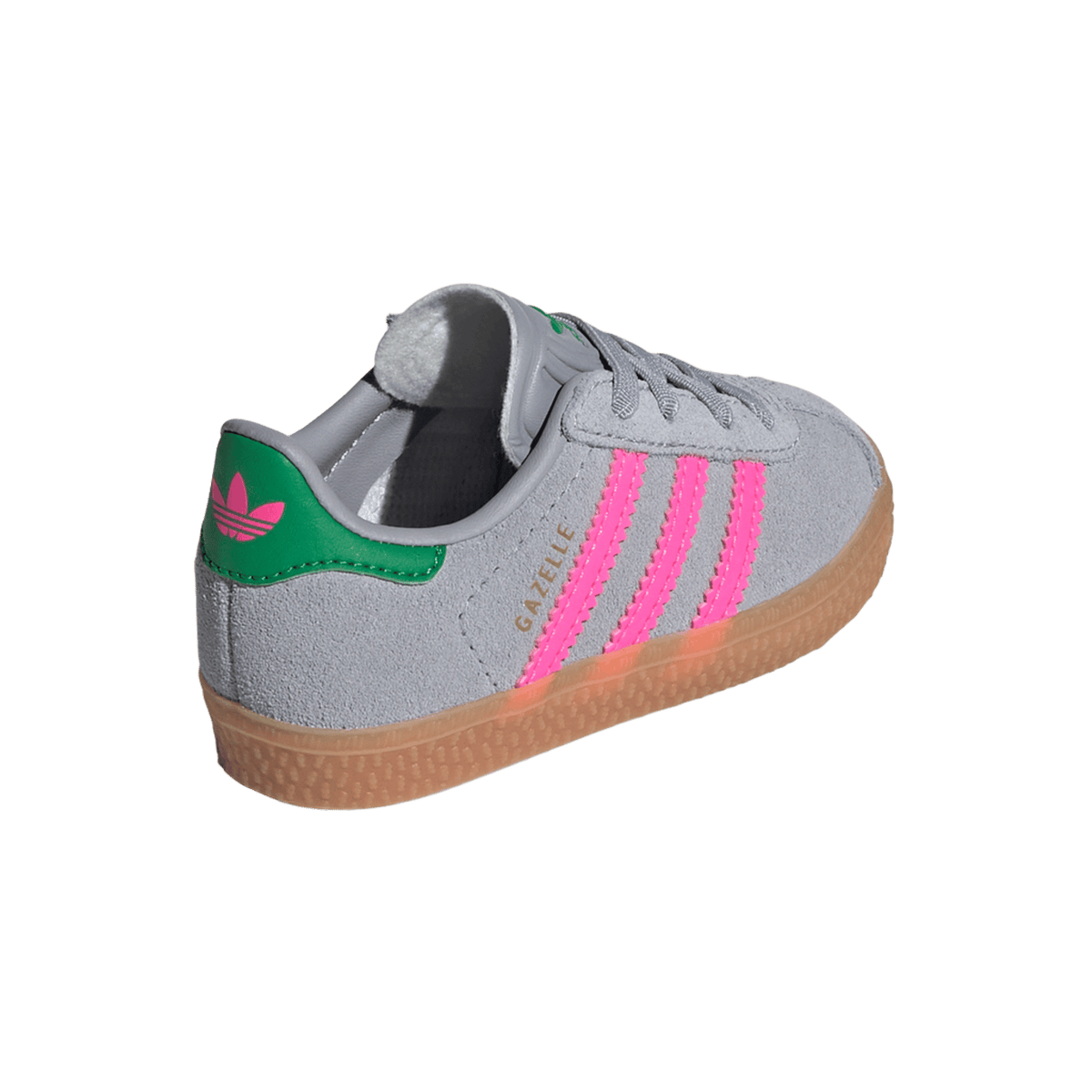 adidas Gazelle Comfort Closure Halo Silver Lucid Pink Green (TD)