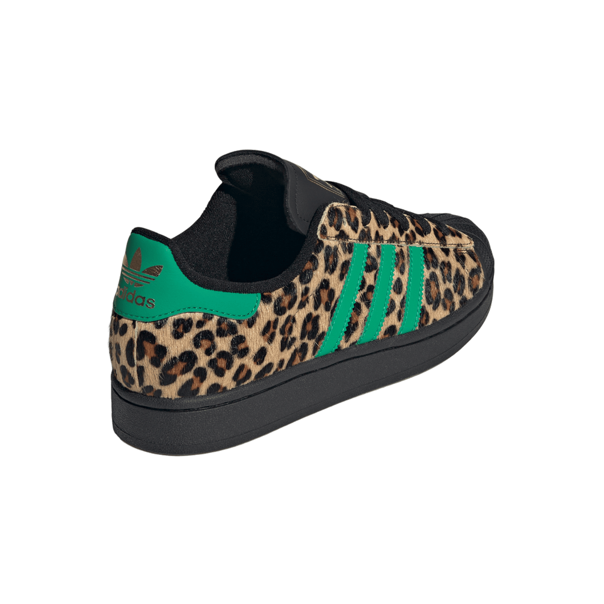adidas Superstar Black Green Leopard (Women's)