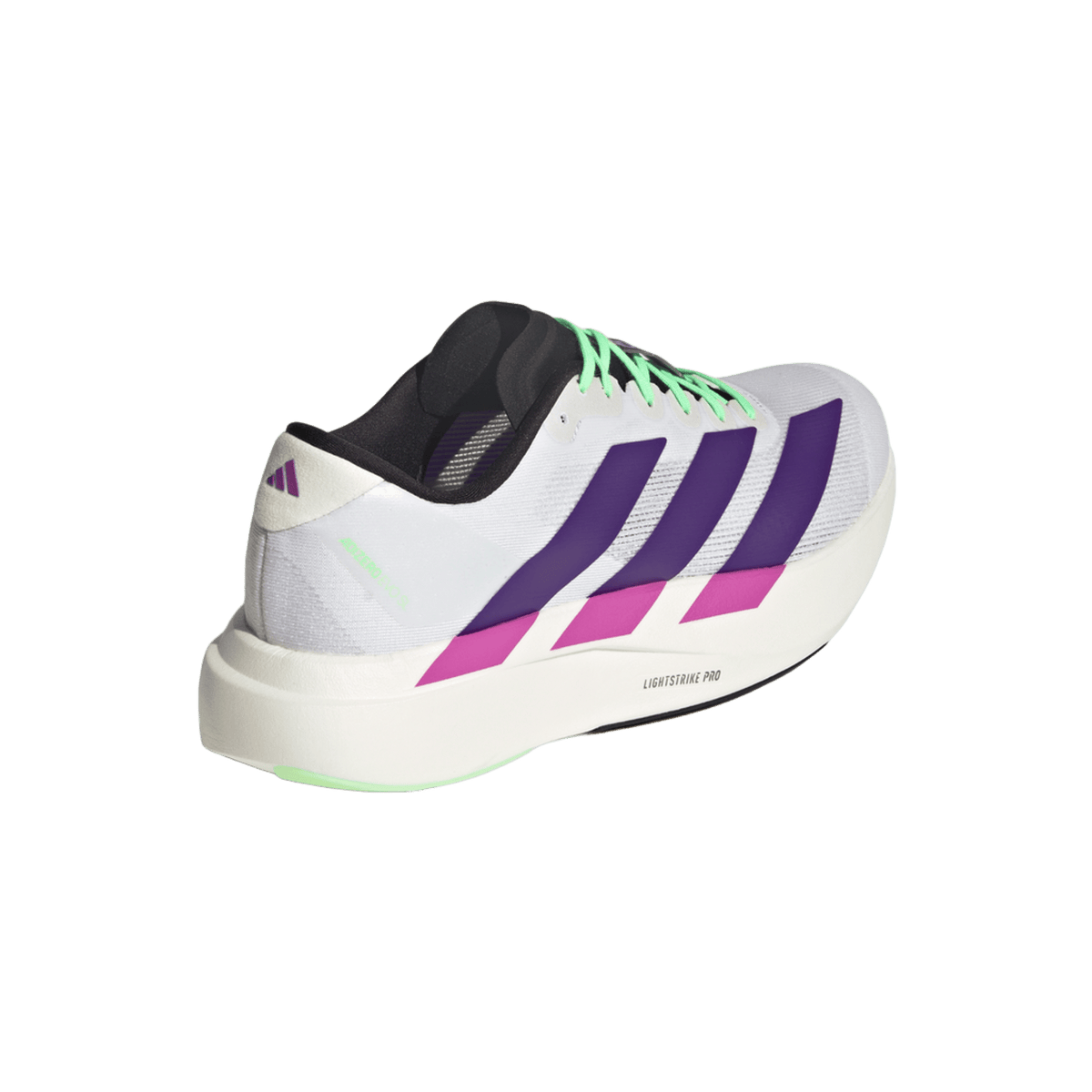 adidas Adizero Evo SL White Purple Lime Burst