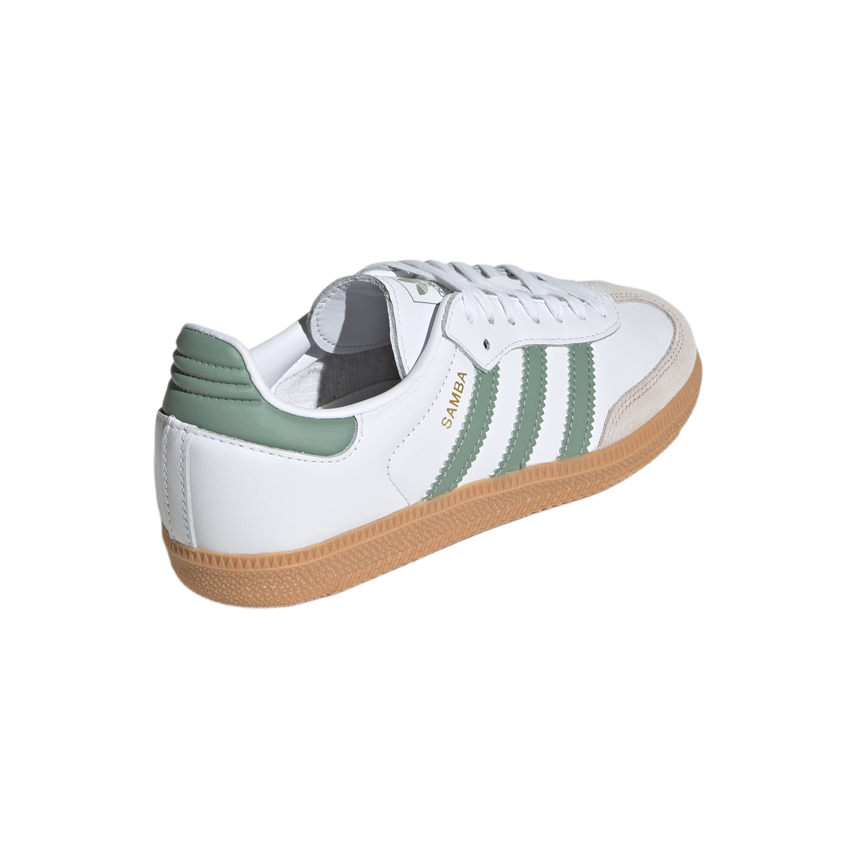 adidas Samba OG Cloud White Silver Green (GS)