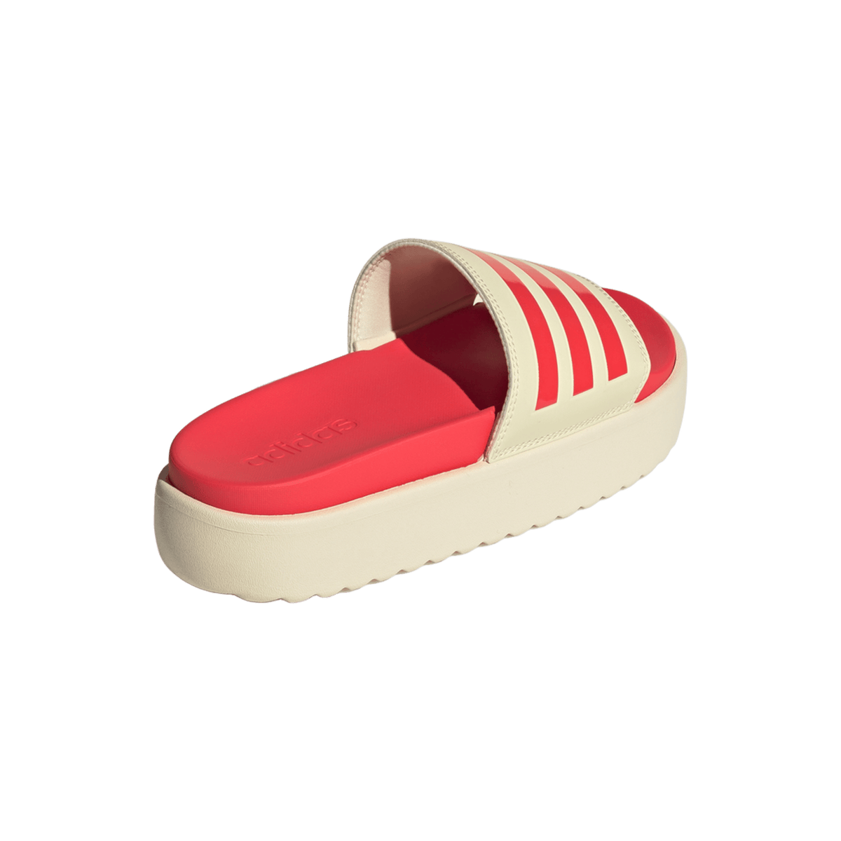 adidas Adilette Platform Slides Warm Vanilla Semi Lucid Red (Women's)