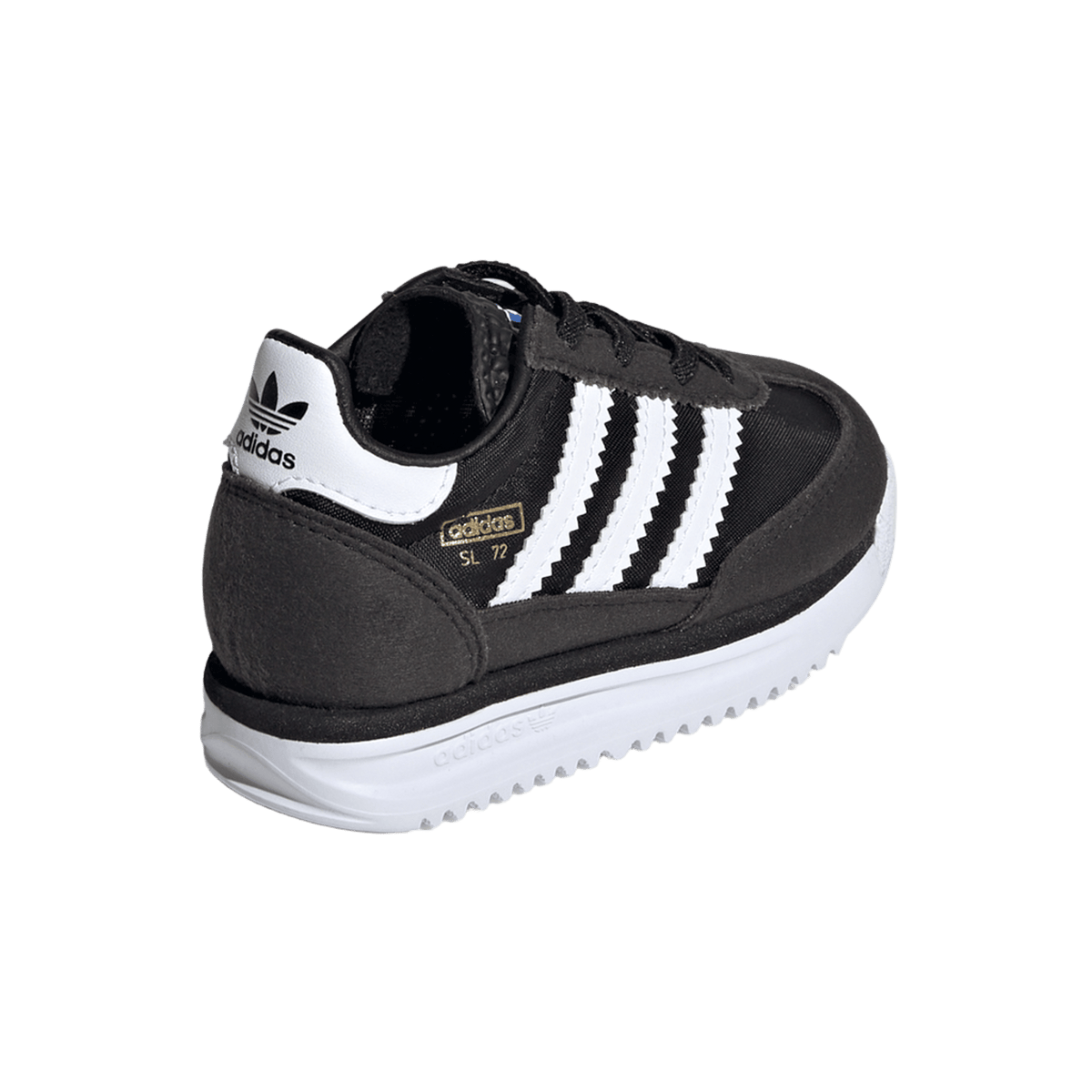 adidas SL 72 RS Elastic Laces Core Black Cloud White Blue (TD)