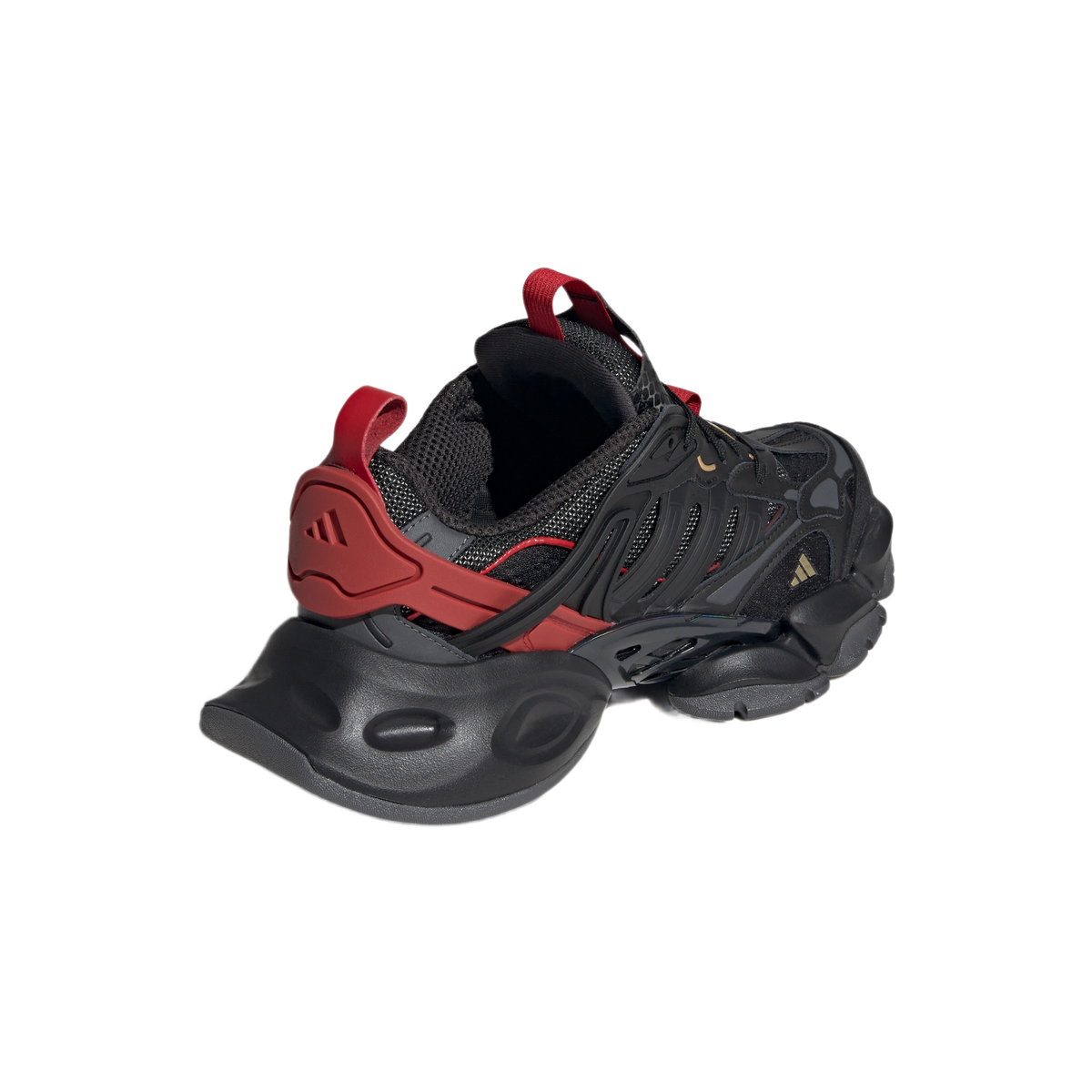 adidas XLG Runner Deluxe Black Gold Metallic Red