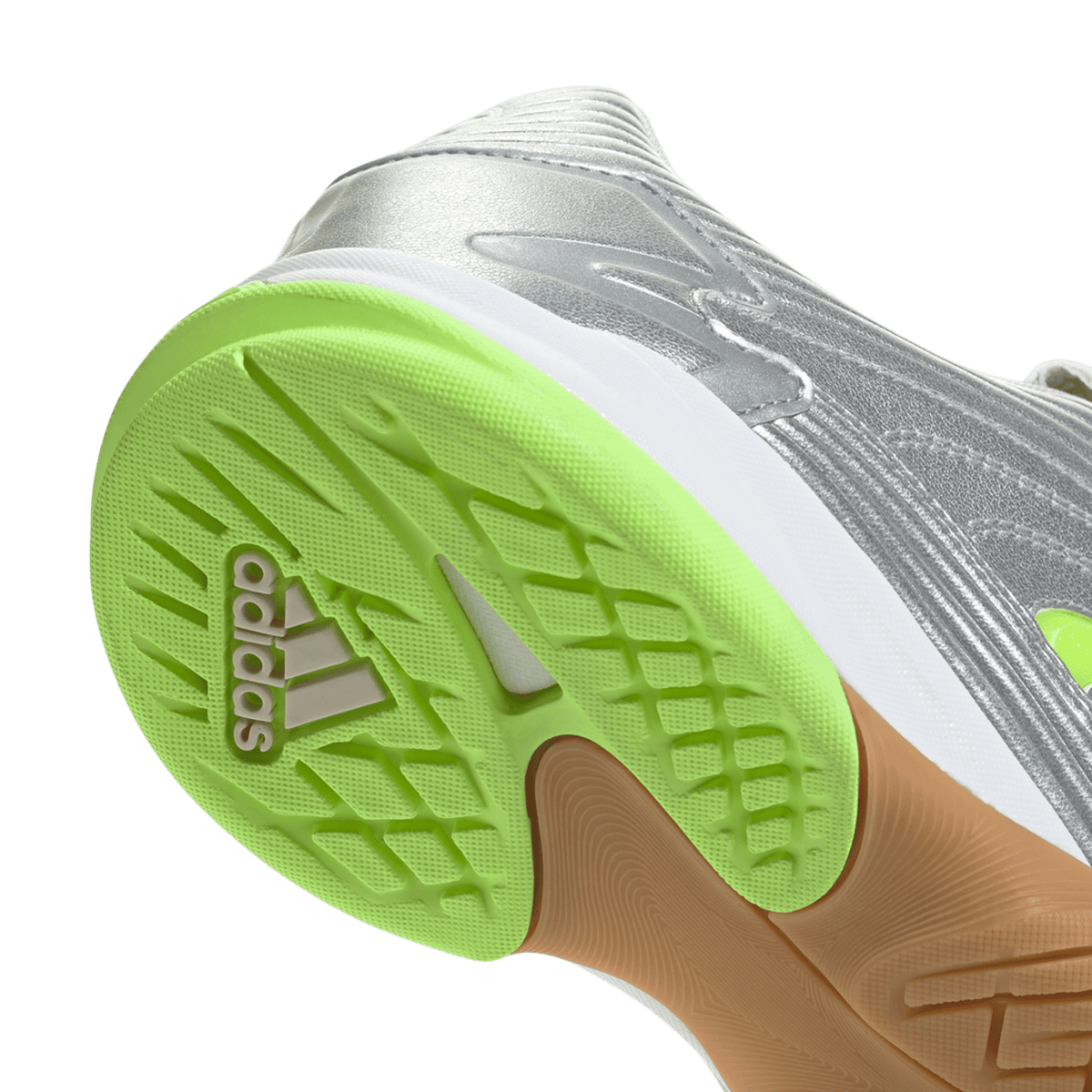 adidas Predator Sala Silver Metallic Signal Green (Women's)