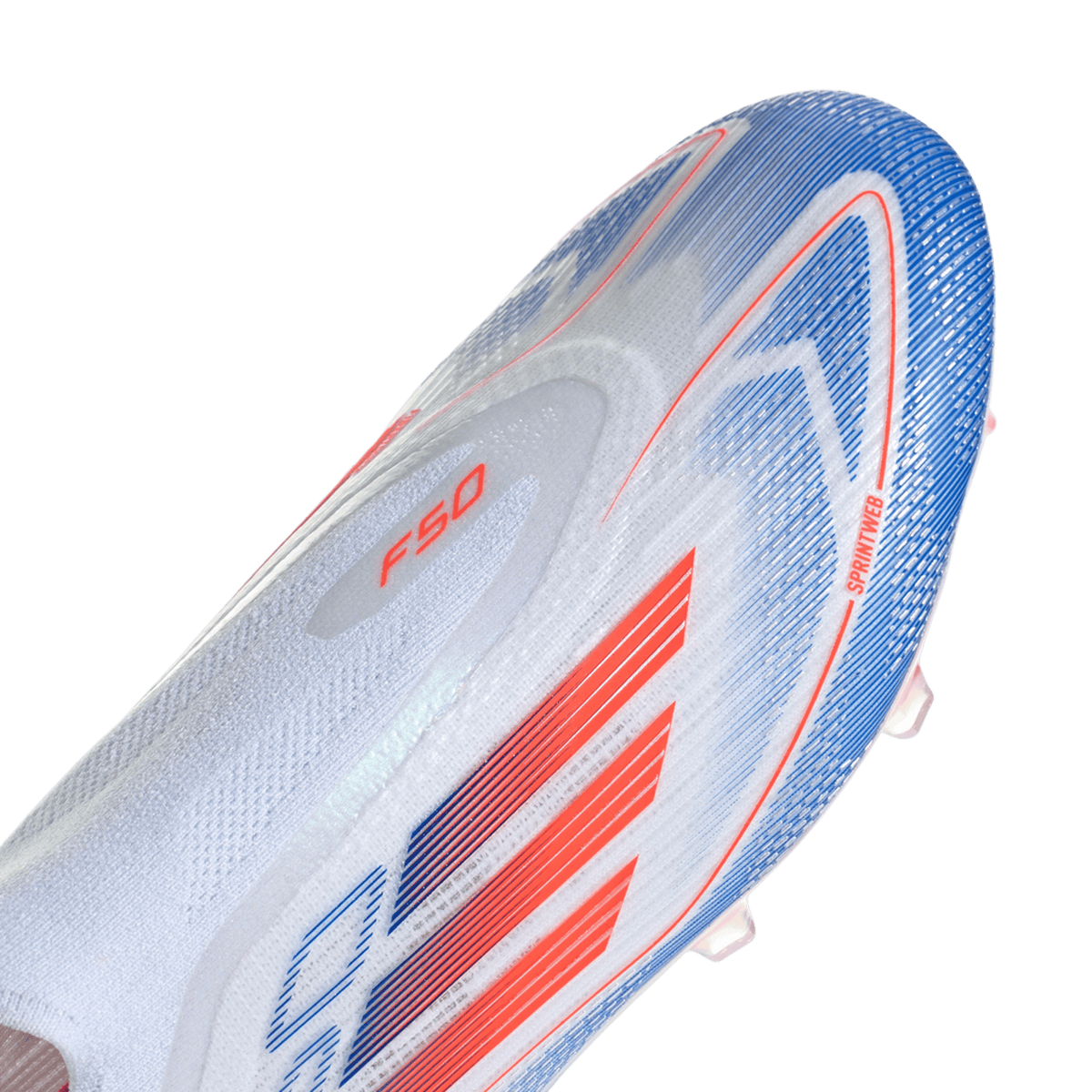 adidas F50 Elite Laceless FG Cloud White Solar Red Lucid Blue