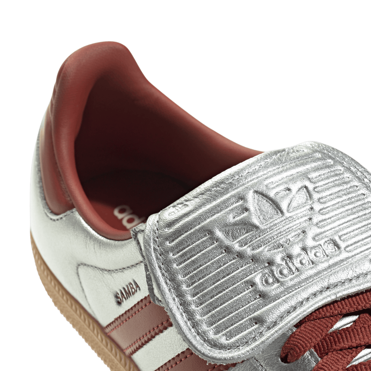 adidas Samba LT Silver Metallic Ruby Gum (Women's)