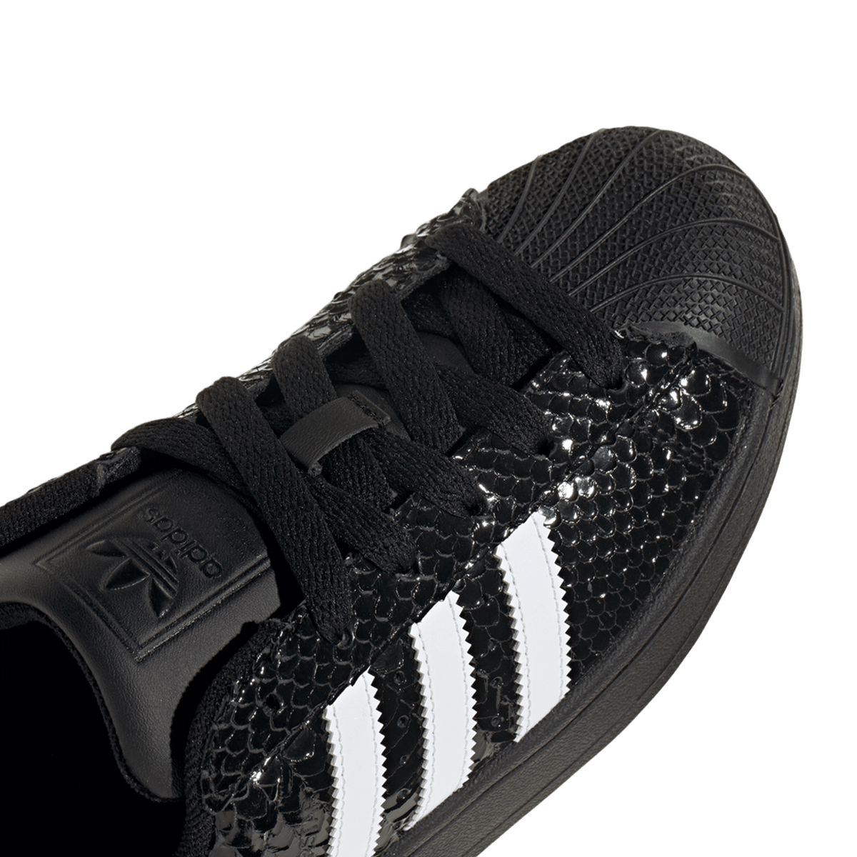 adidas Superstar II Patent Snakeskin Black White (Women's)