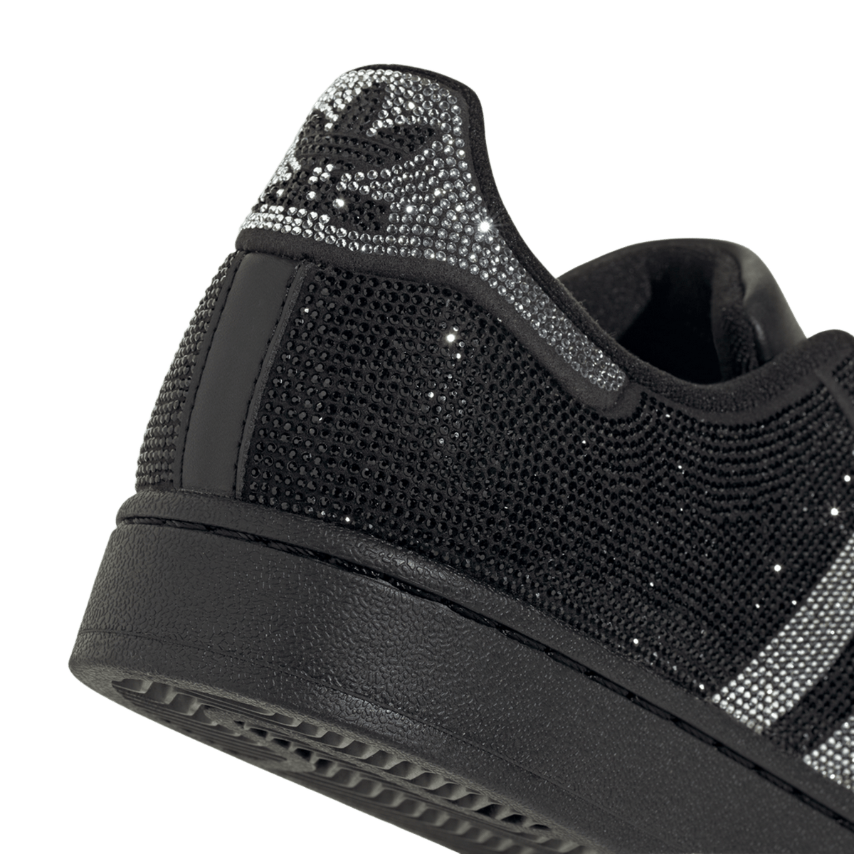 adidas Superstar II Rhinestone Black Silver (Women's)