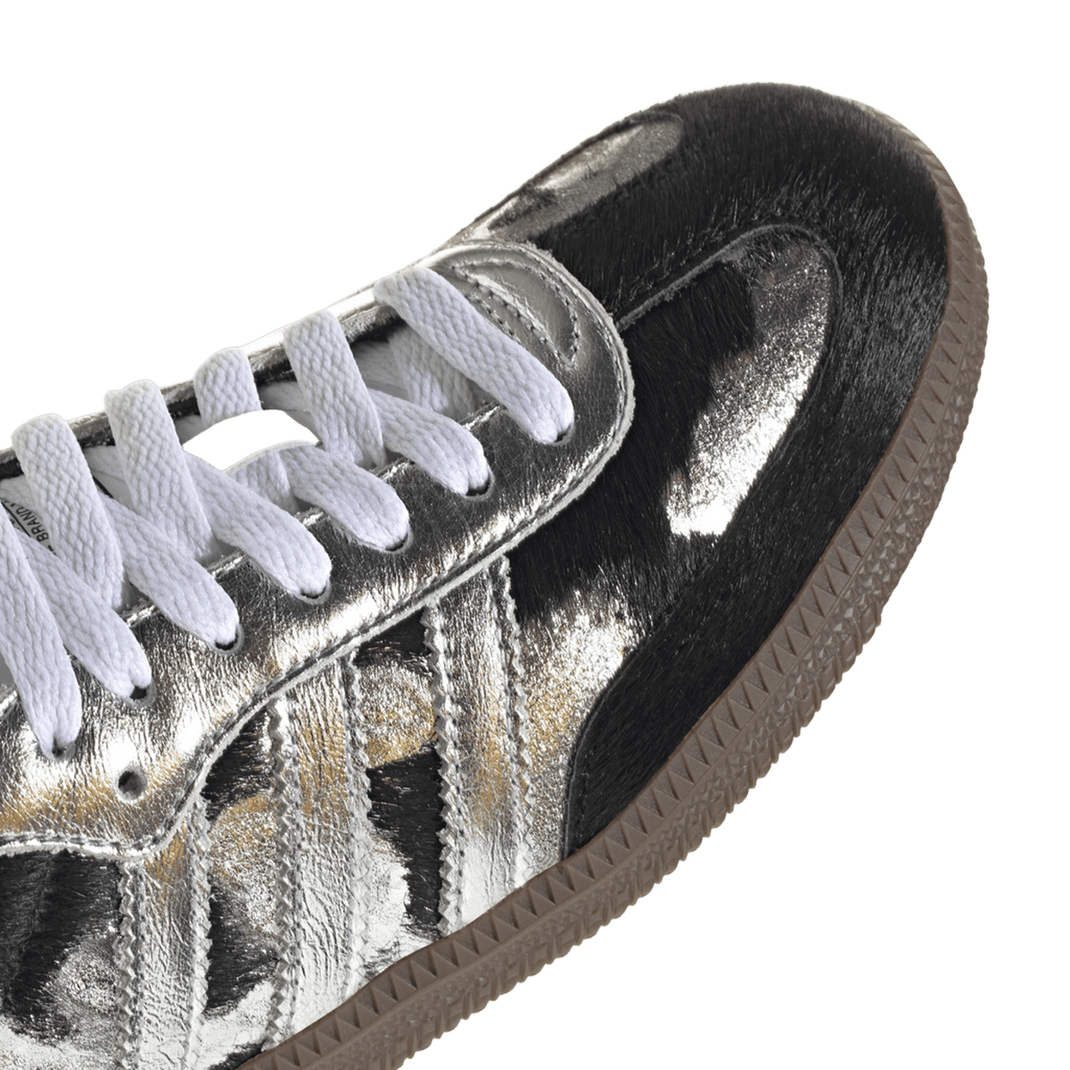 adidas Samba OG Black Pony Hair Silver Metallic (Women's)