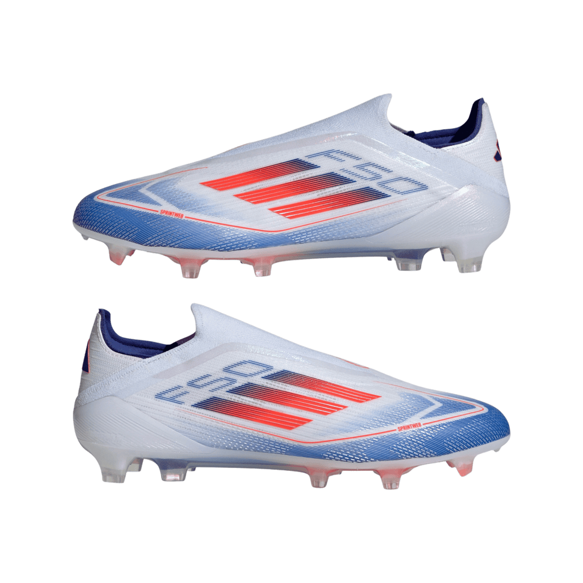 adidas F50 Elite Laceless FG Cloud White Solar Red Lucid Blue