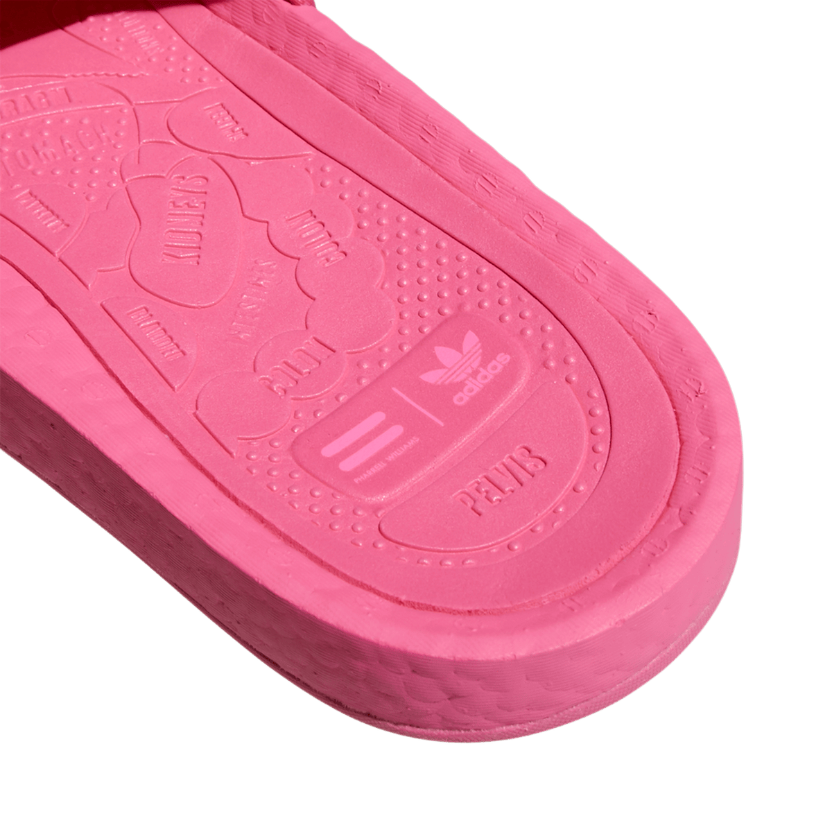 adidas Boost Slide Pharrell Semi Solar Pink | FV7289