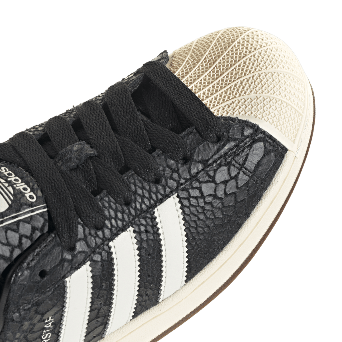adidas Superstar II Black Croc Cream White