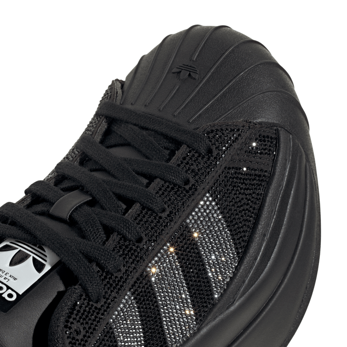 adidas Superstar Bold Rhinestone Black Silver (Women's)
