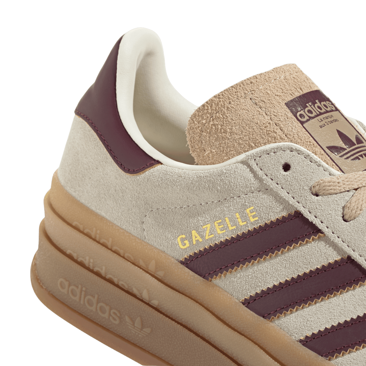 adidas Gazelle Bold Cream White Maroon (Women's)