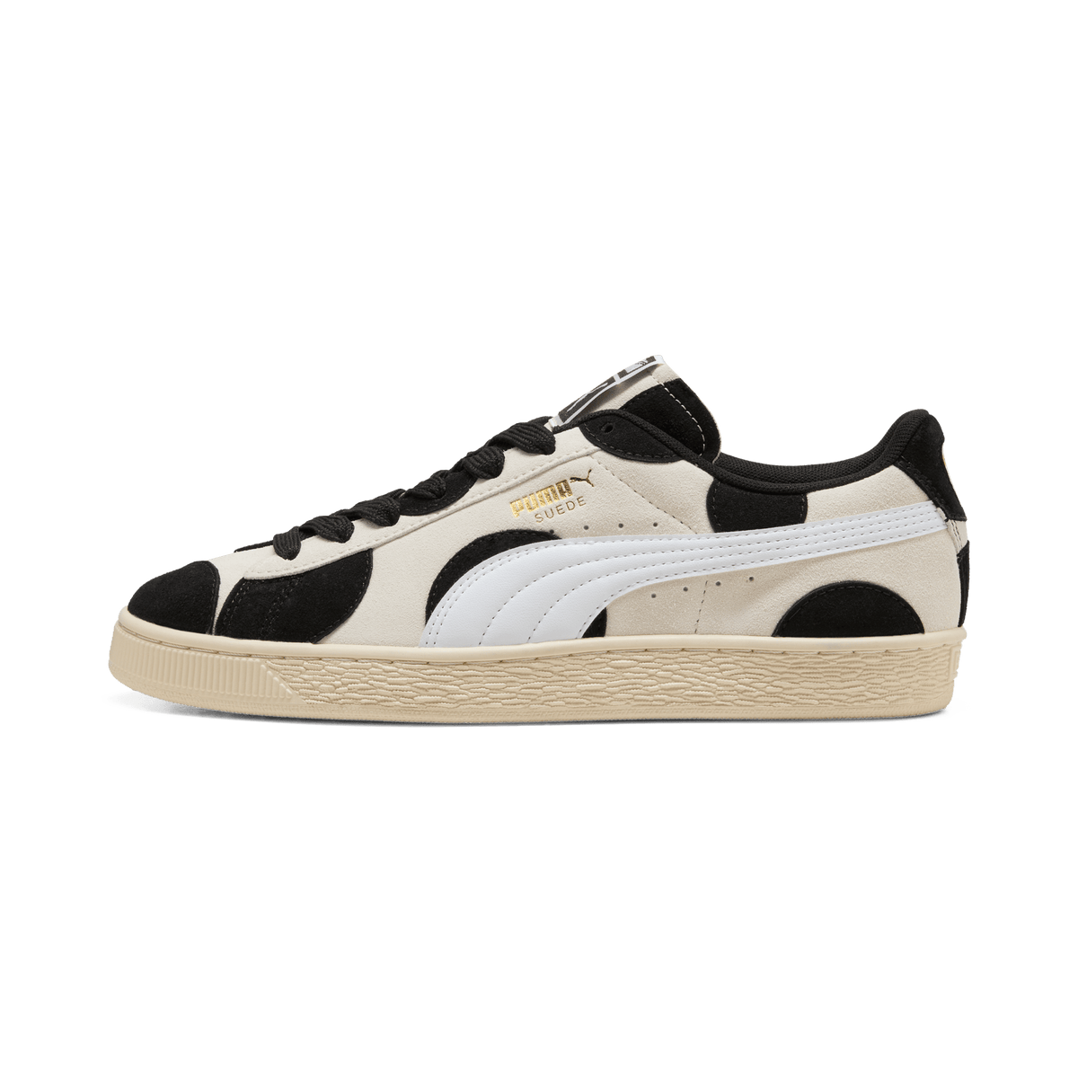 Puma Suede Printed Alpine Snow Black