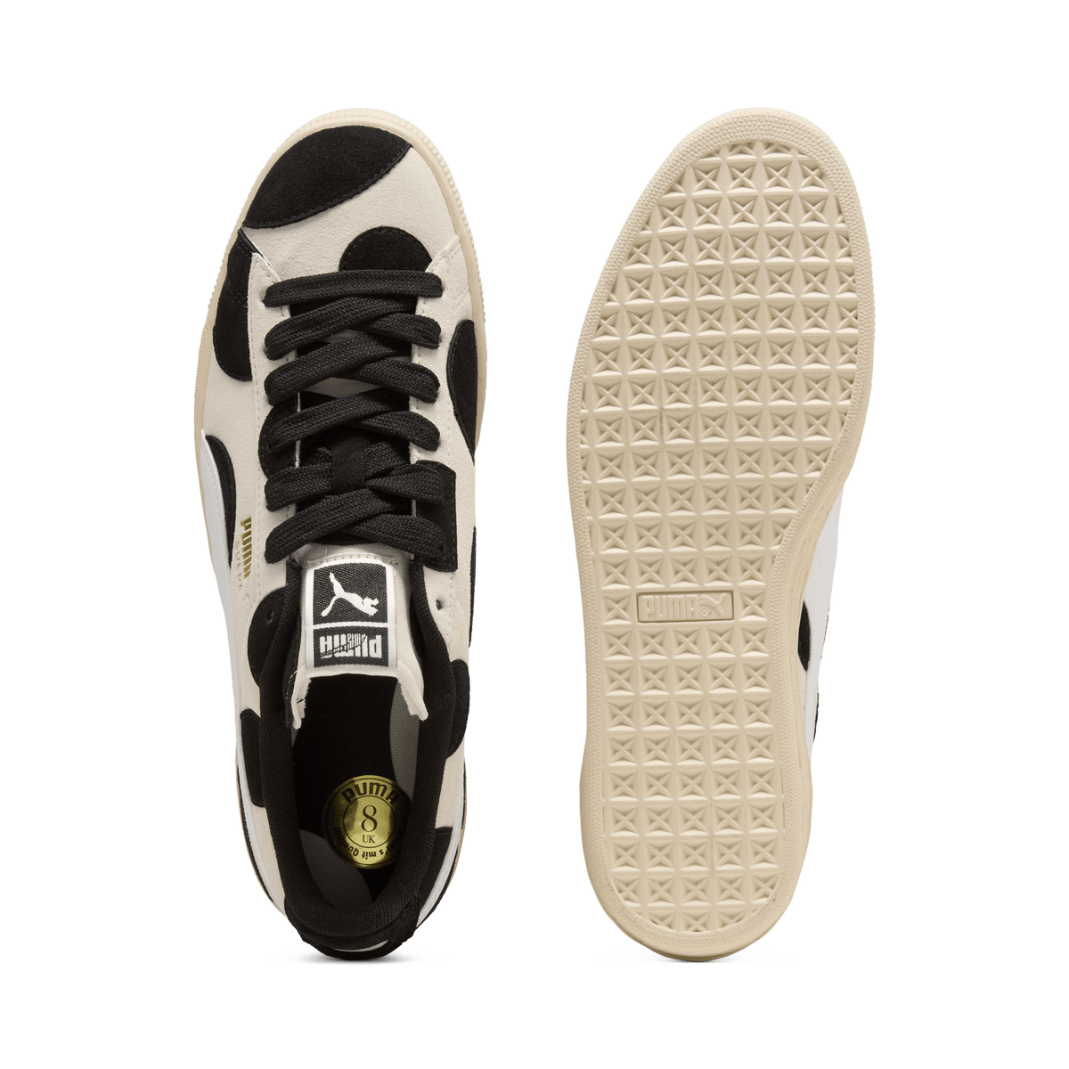 Puma Suede Printed Alpine Snow Black