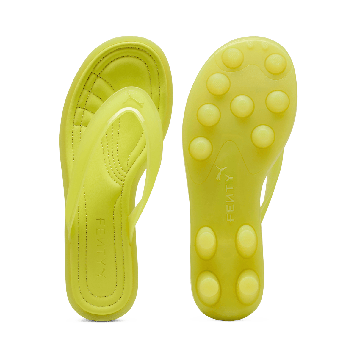 Puma Cat Cleat Sandals Fenty Lime Green (Women's) | 404775-01