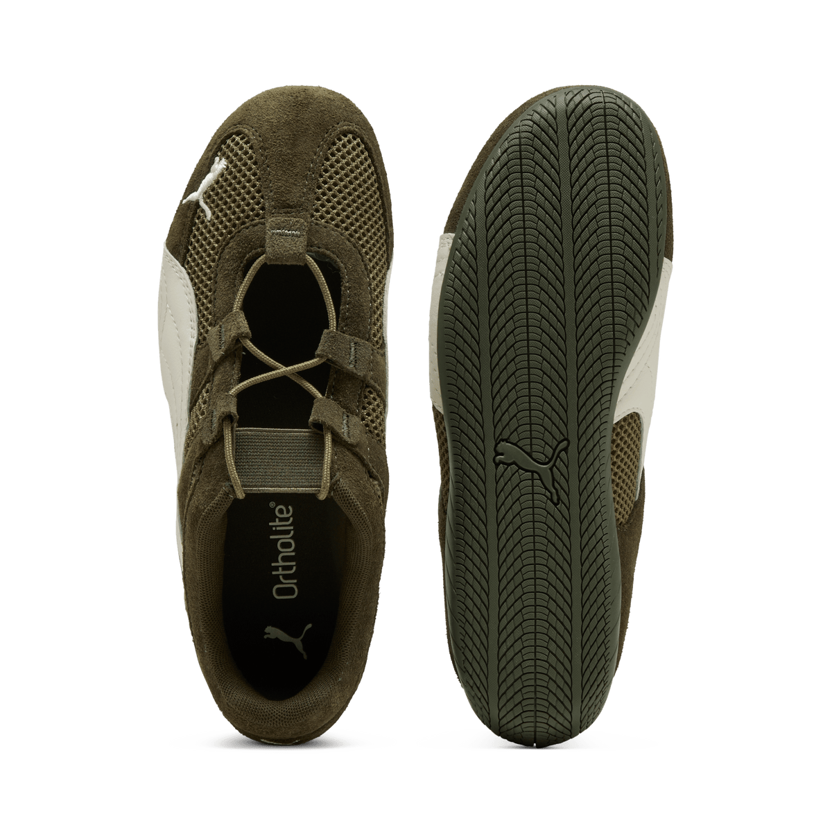 Puma Speedcat Go Dark Olive Warm White (Women's) | 403589-07