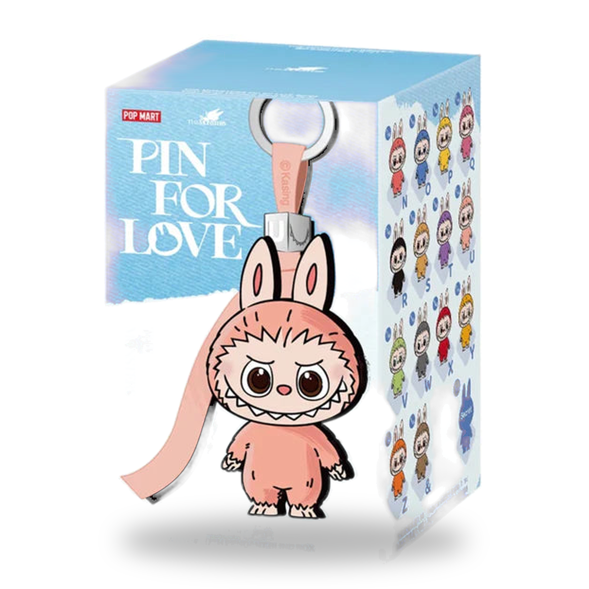 Pop Mart Labubu The Monsters Pin for Love Series Vinyl Plush Pendant (N-Z) Sealed Case