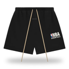 Fear of God Essentials FW24 NBA Sweatshort Black White Logo (160AL244001F)