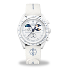 Omega x Swatch Mission to Earthphase - Moonshine Gold - White Blue (SO33W701L)
