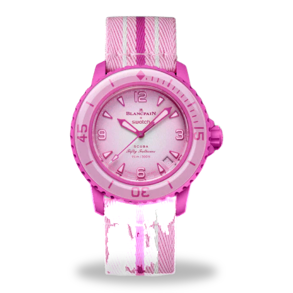 Swatch X Blancpain Fifty Fathoms Pink Ocean (SO35P400)