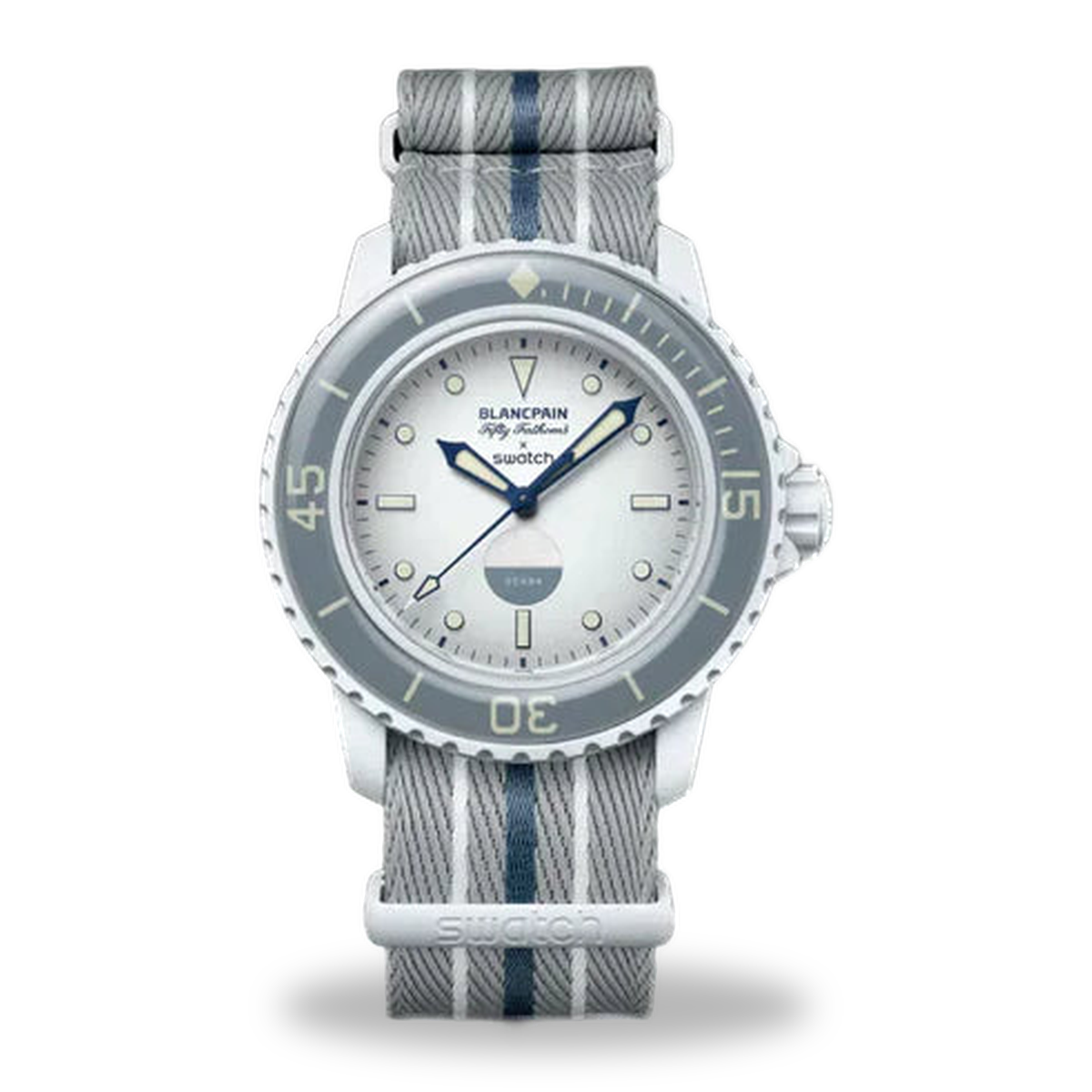 Swatch X Blancpain Fifty Fathoms Antartic Ocean (SO35S100)