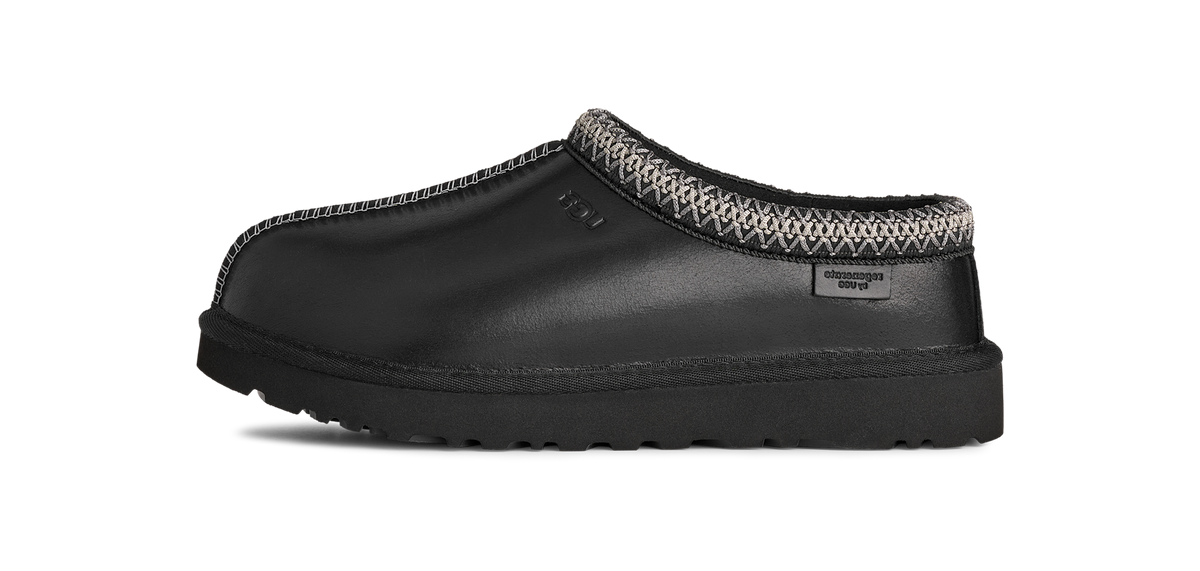 UGG Tasman LTHR Regen Slipper Black (Women's)