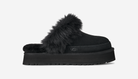 UGG Disquette Chalet Slipper Black (Women's) | 1173930-BLK