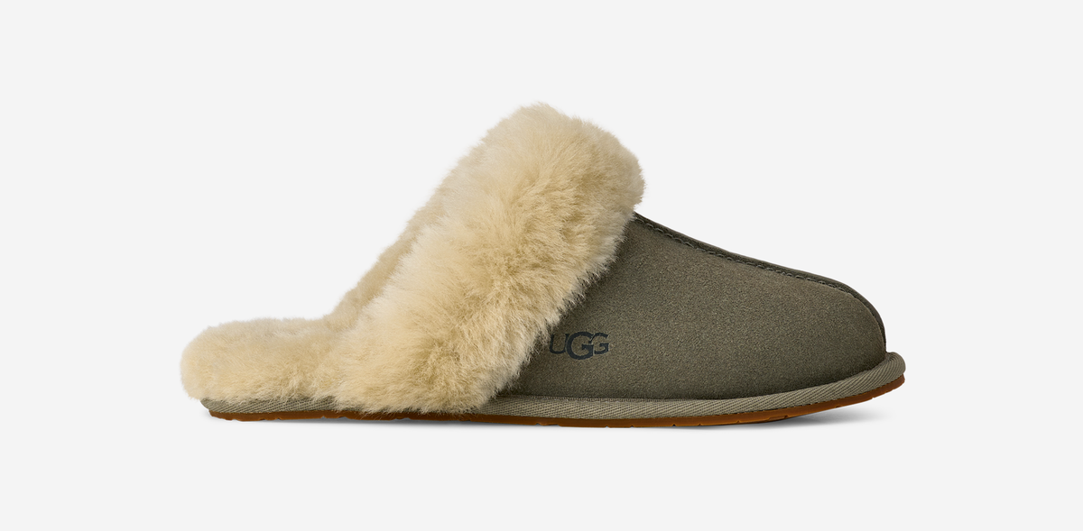 UGG Scuffette II Slipper Moss Green Muted Brass (Women's) | 1106872-MRNM