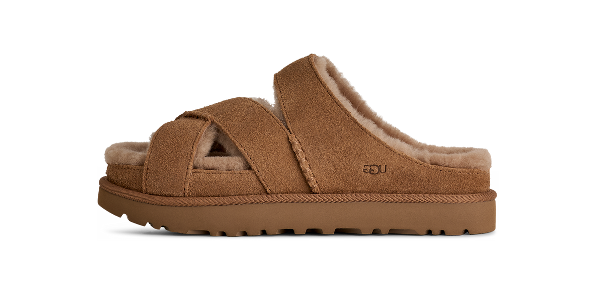 UGG Greenport Cross Strap Slide Chestnut (Women's)