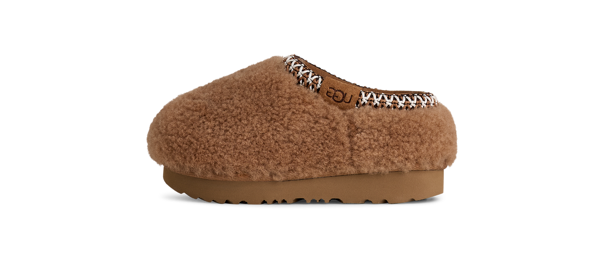 UGG Tasman Maxi Curly Slipper Chestnut (Toddler)