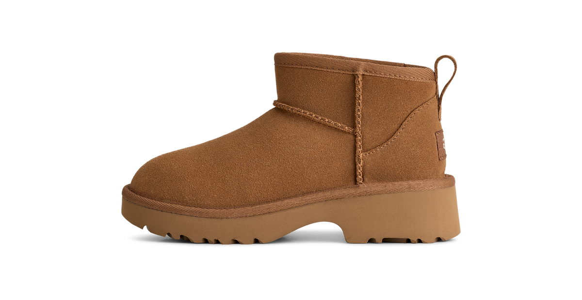UGG Classic Ultra Mini New Heights Boot Chestnut (Kids)