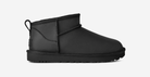 UGG Classic Ultra Mini Leather Boot Black (Women's) | 1174210-BLK