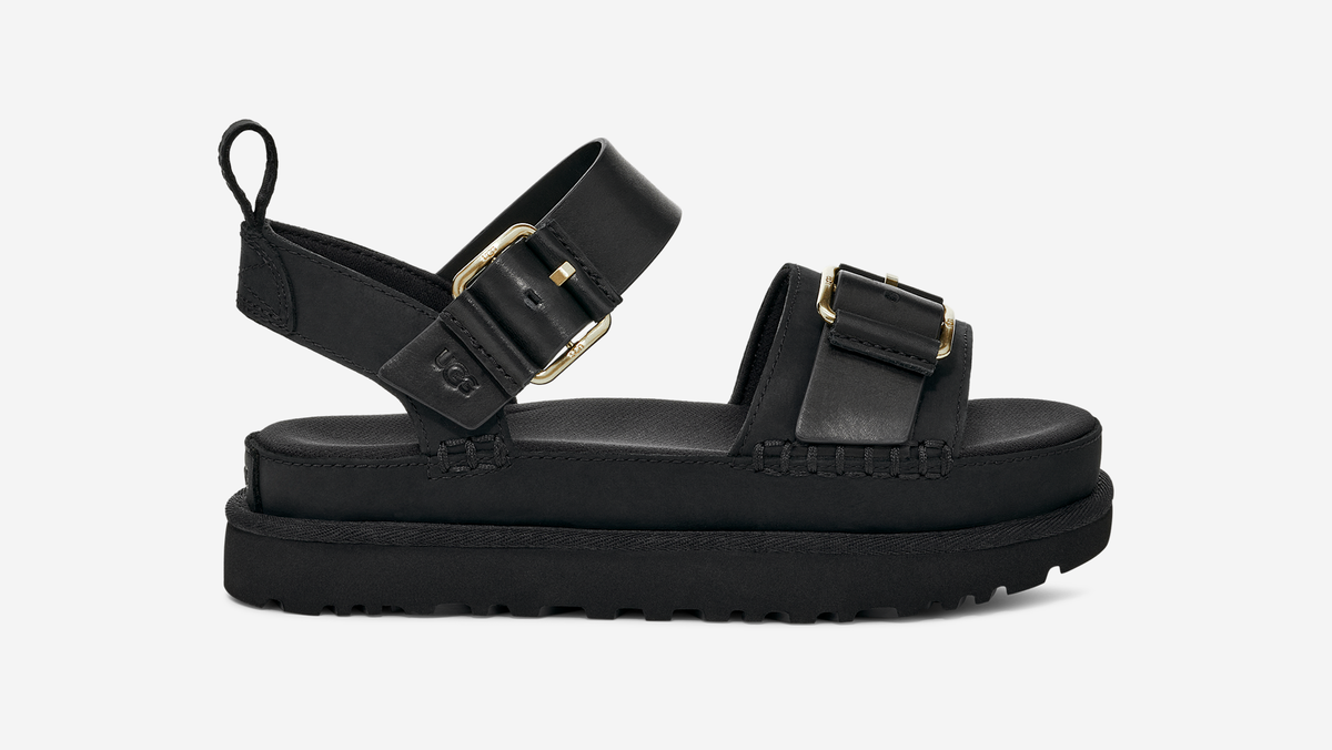 UGG Goldenstar Villa Sandal Black (Women's) | 1167392-BLK