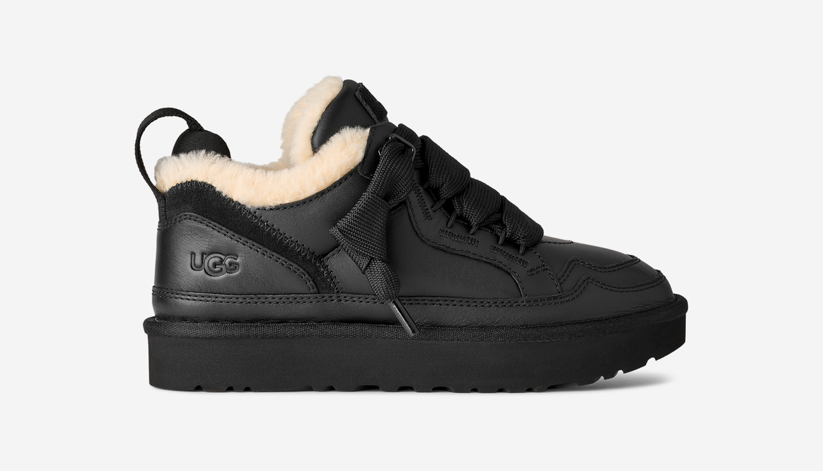 UGG Lowmel Leather Black (Women's) | 1171537-BLK