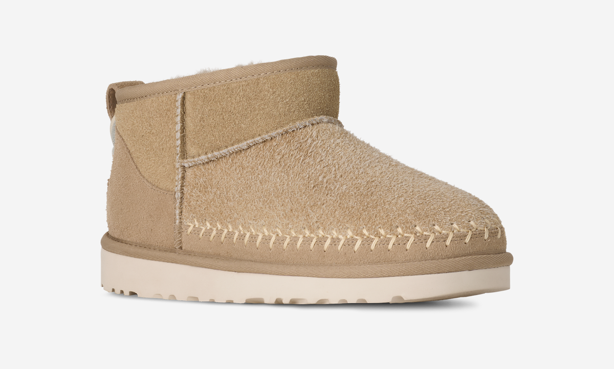 UGG Classic Ultra Mini Biarritz Boot Mustard Seed (Women's) | 1171538-MDSD