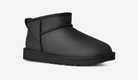 UGG Classic Ultra Mini Leather Boot Black (Women's) | 1174210-BLK