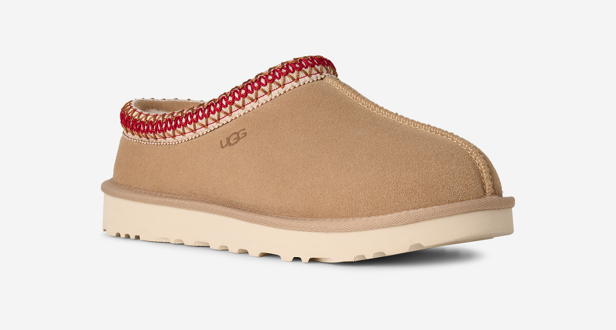 UGG Tasman II Slipper Sand Dark Cherry (Women's) | 1174470-SDDR
