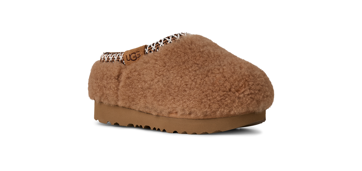 UGG Tasman Maxi Curly Slipper Chestnut (Toddler)