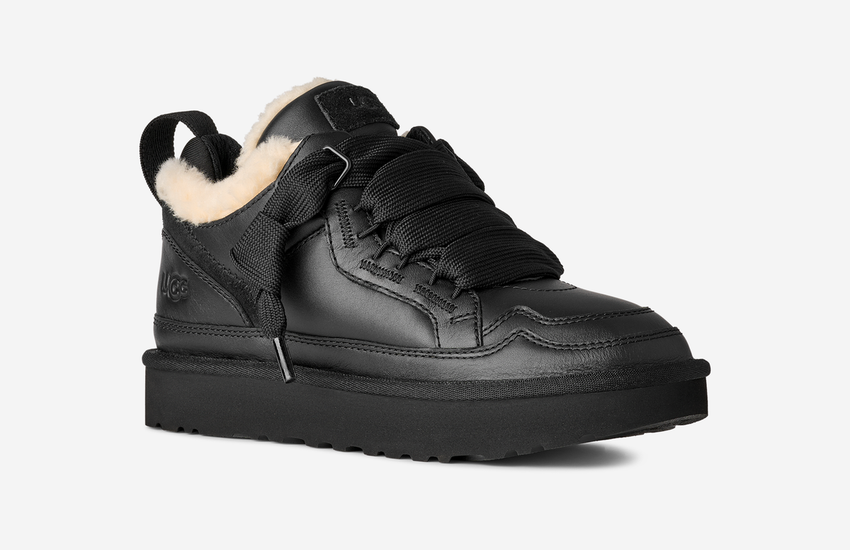 UGG Lowmel Leather Black (Women's) | 1171537-BLK