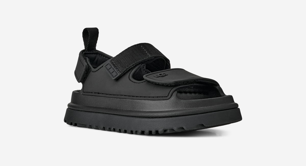 UGG GoldenGlow Sandal Black (Kids) | 1152813K-BLK