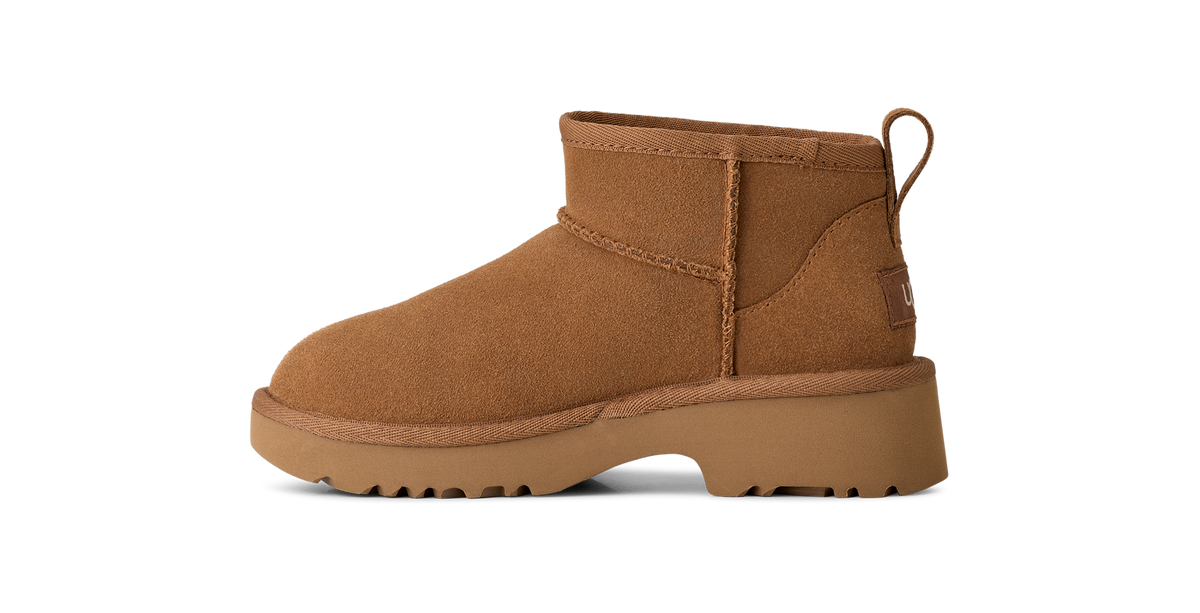 UGG Classic Ultra Mini New Heights Boot Chestnut (Kids)