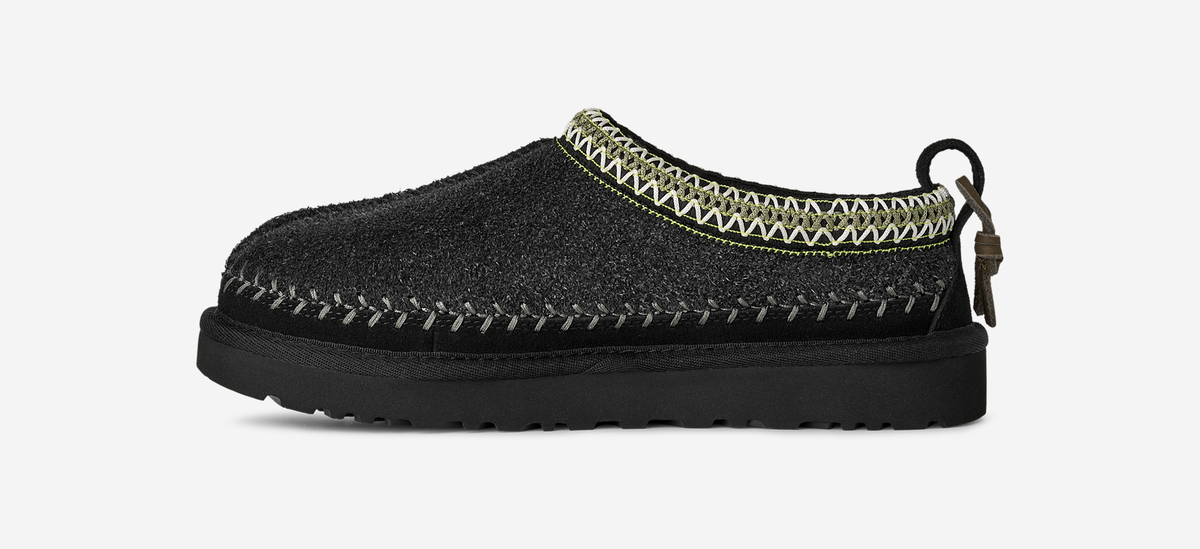 UGG Tasman Biarritz Slipper Black (Women's) | 1171444-BLK