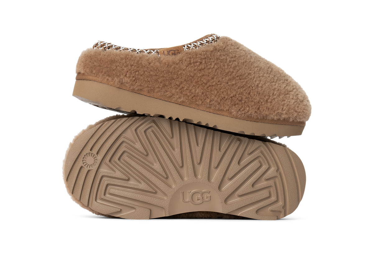 UGG Tasman Maxi Curly Slipper Chestnut (Kids)